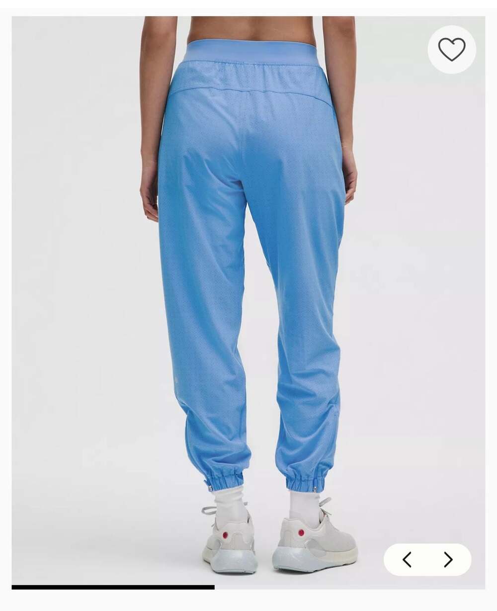 NWT Lululemon Adapted State Perforated High-Rise Jogger Size 8 Pool Blue